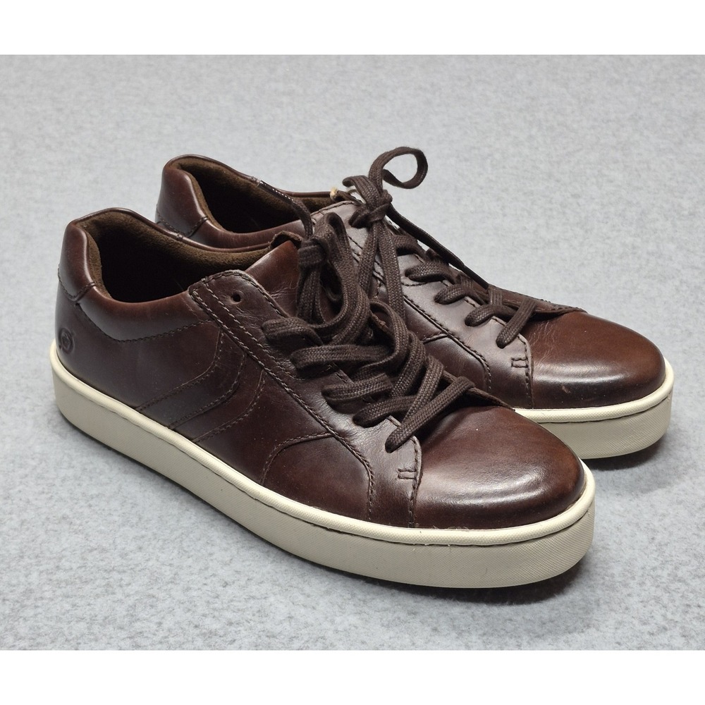 Born Beck Tie Leather Shoes Mens Size 8 Brown Casual Walking Sneakers